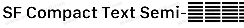 SF Compact Text Semi字体转换